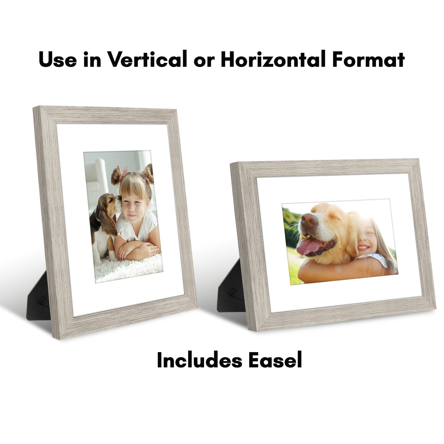 Picture Frame with Mat | Engineered Wood Photo Frame