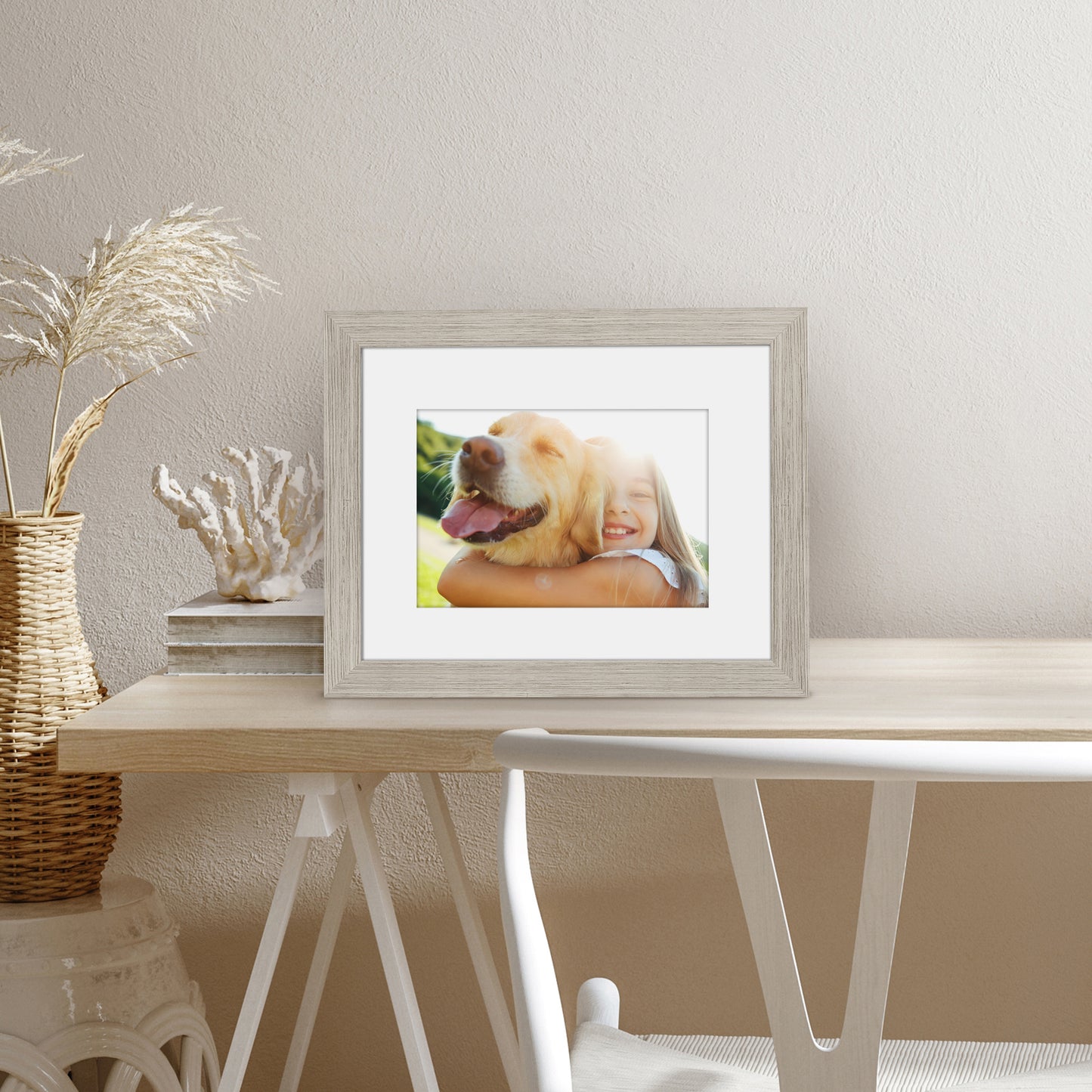 Picture Frame with Mat | Engineered Wood Photo Frame