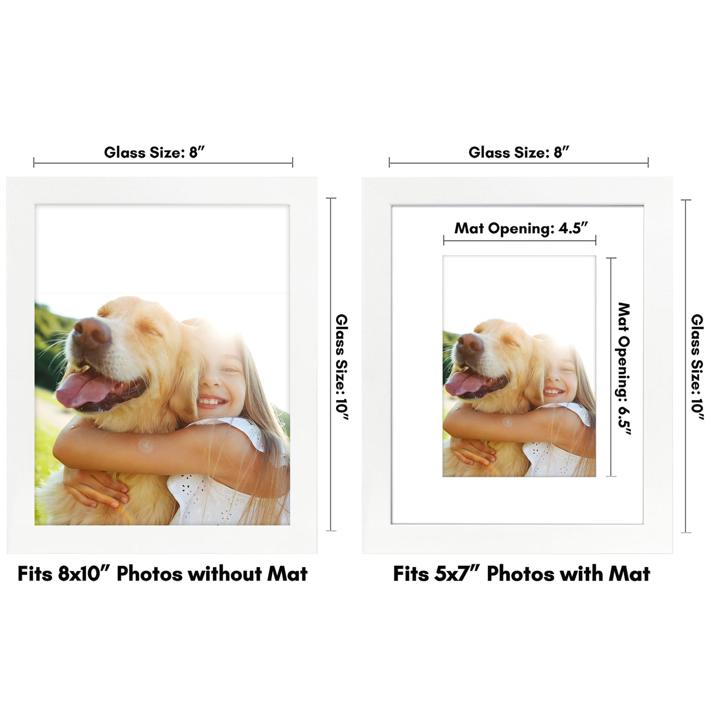 Picture Frame with Mat | Engineered Wood Photo Frame