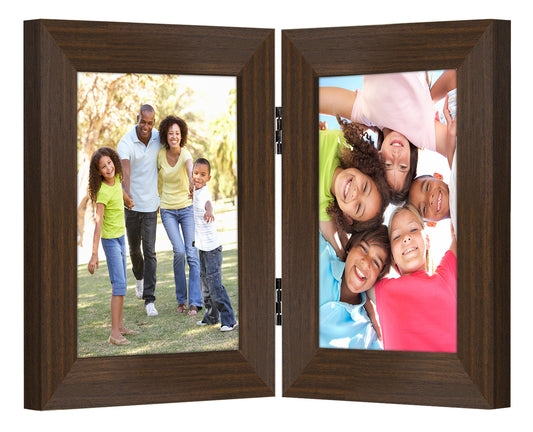 Hinged Picture Frame with Two Displays | Choose Color