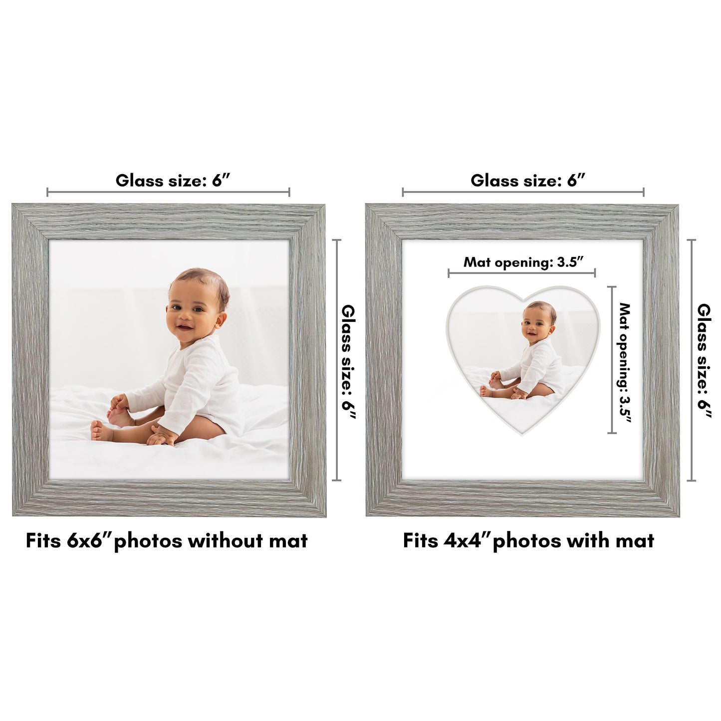 Gallery Picture Frame with Heart Mat | Signature Collection