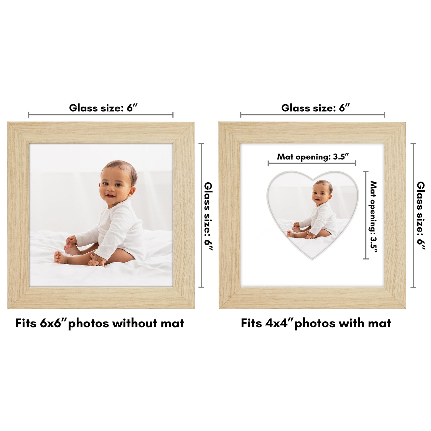 Gallery Picture Frame with Heart Mat | Signature Collection