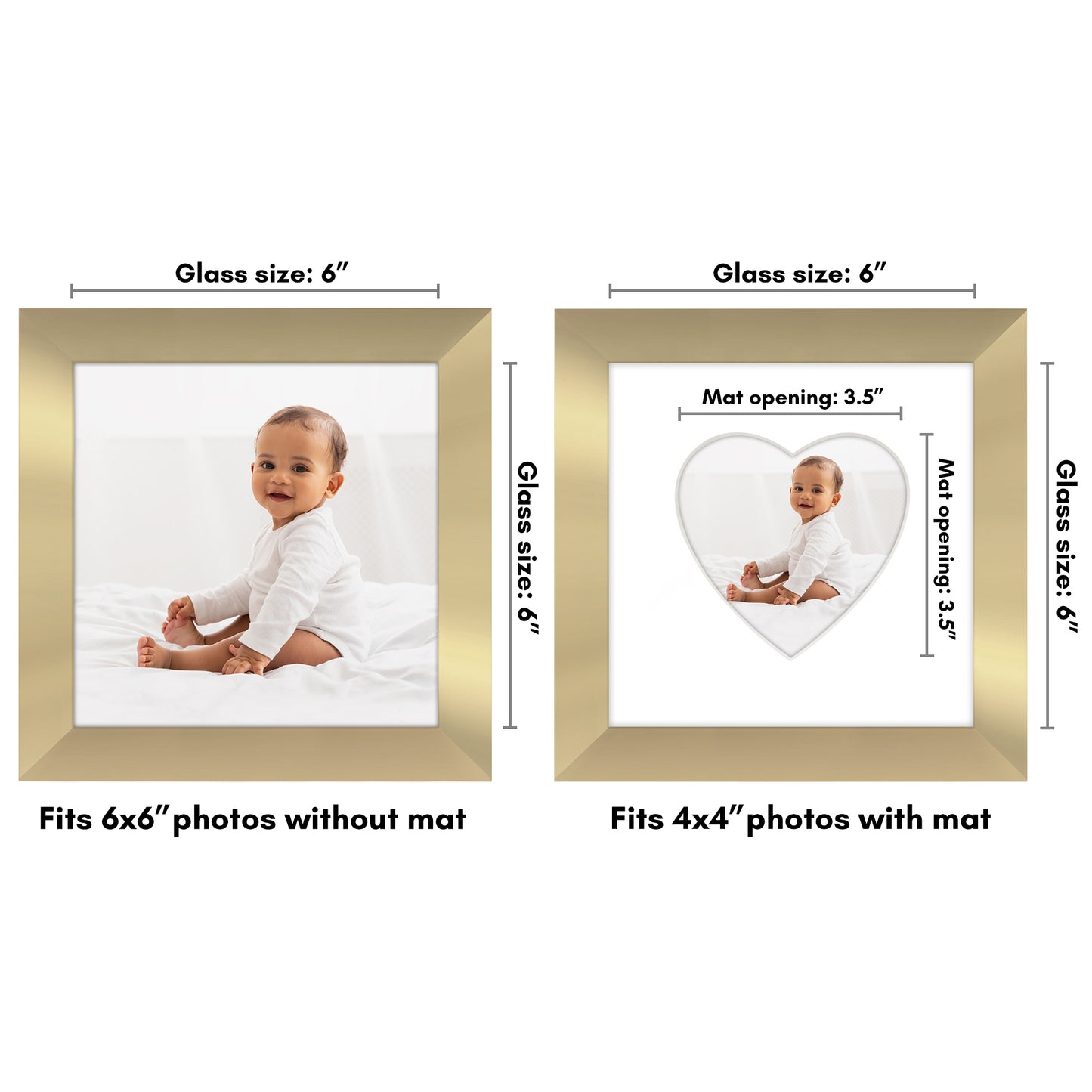Gallery Picture Frame with Heart Mat | Signature Collection