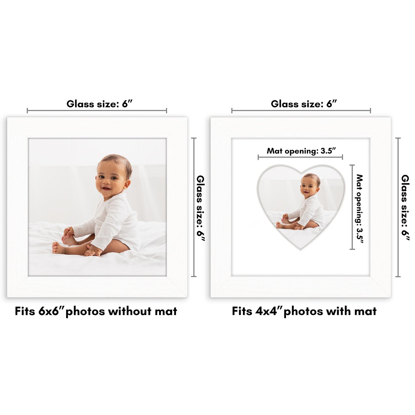 Gallery Picture Frame with Heart Mat | Signature Collection