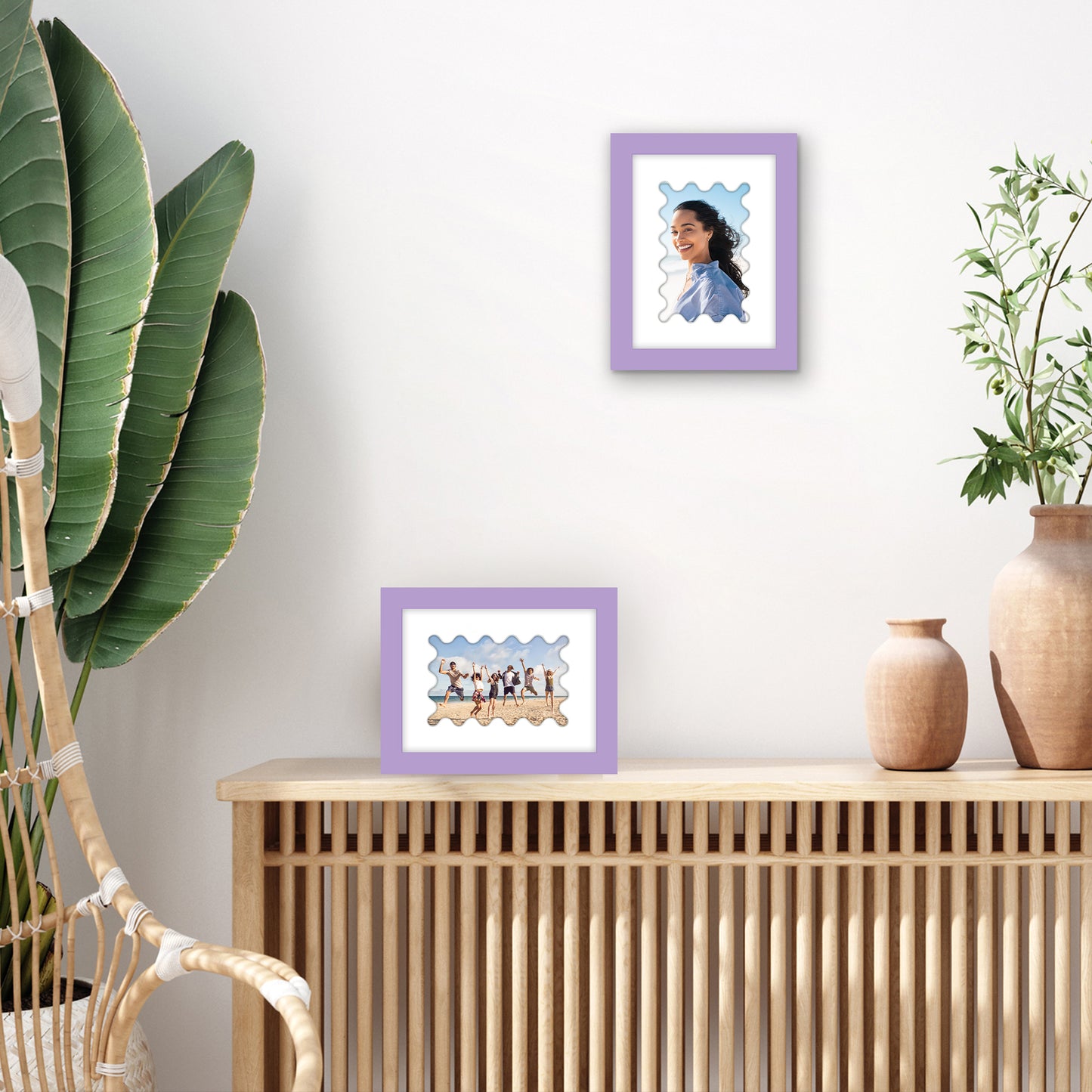 Gallery Picture Frame with Wavy Mat | Signature Collection