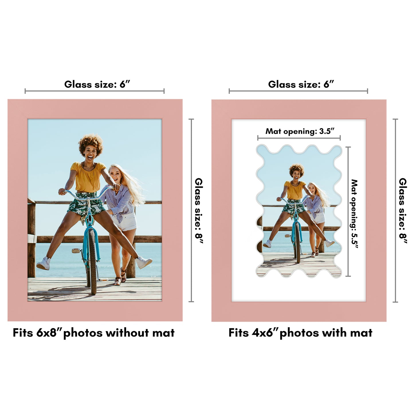 Gallery Picture Frame with Wavy Mat | Signature Collection