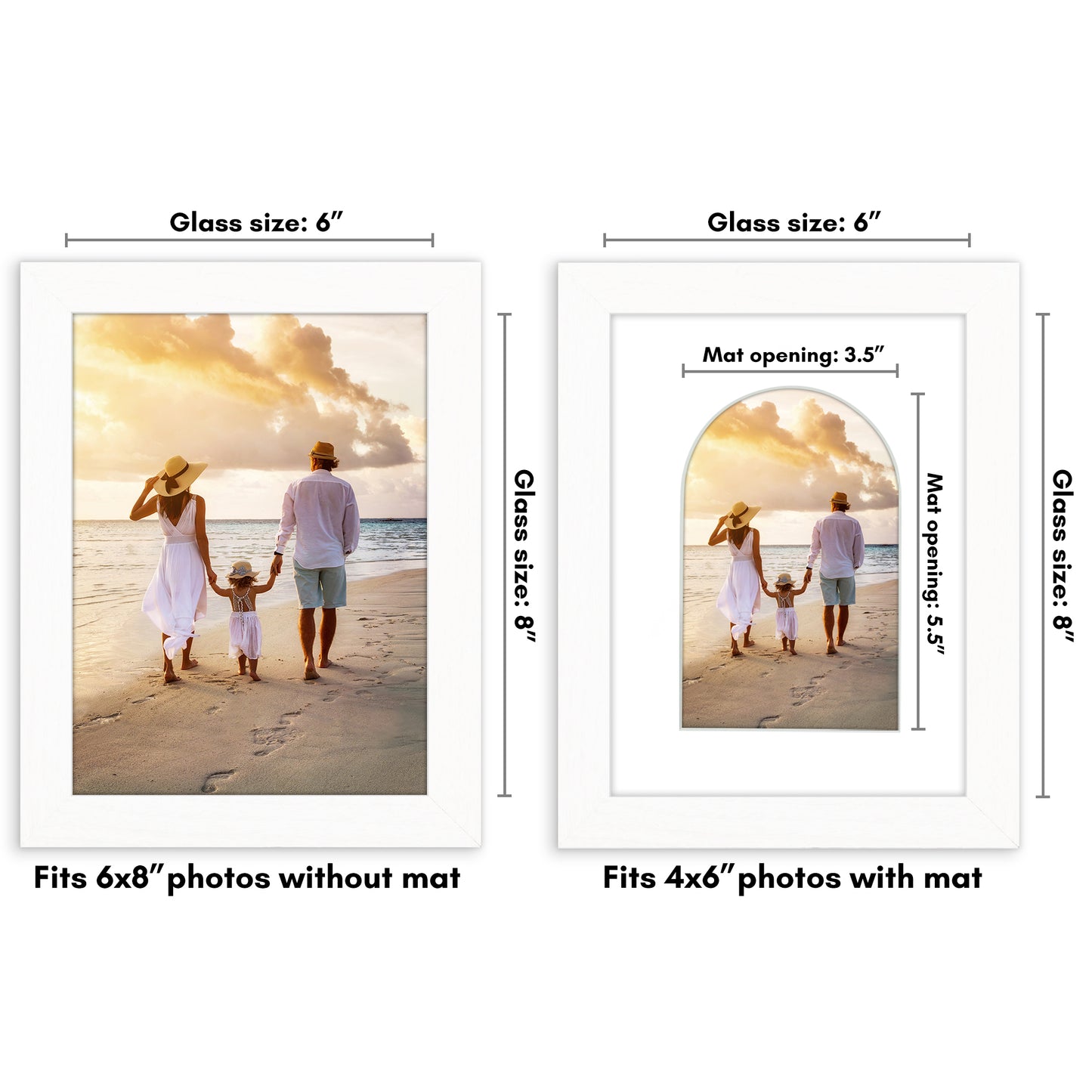 Gallery Picture Frame with Arched Mat | Signature Collection