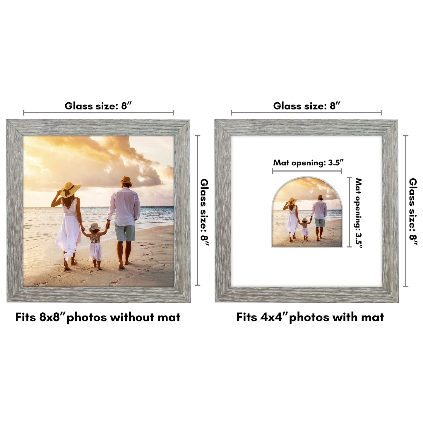 Gallery Picture Frame with Arched Mat | Signature Collection
