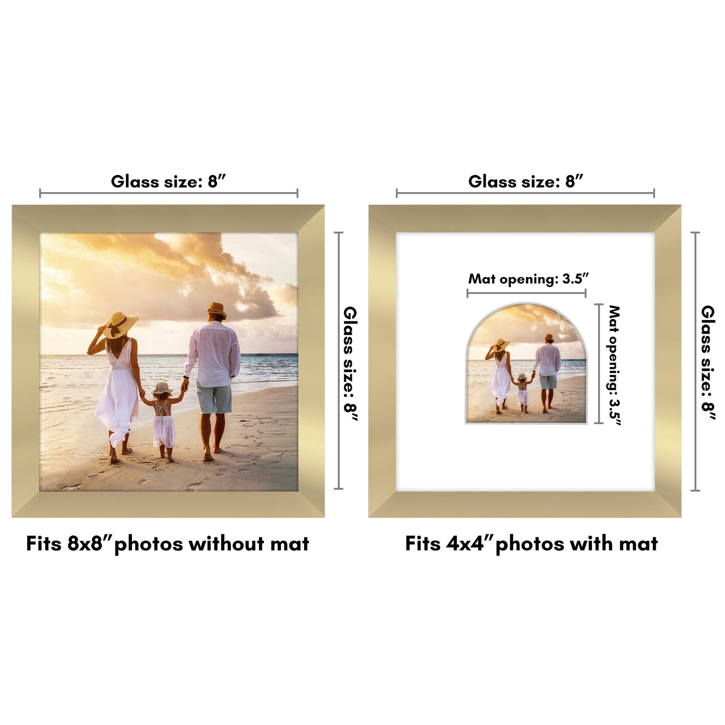 Gallery Picture Frame with Arched Mat | Signature Collection