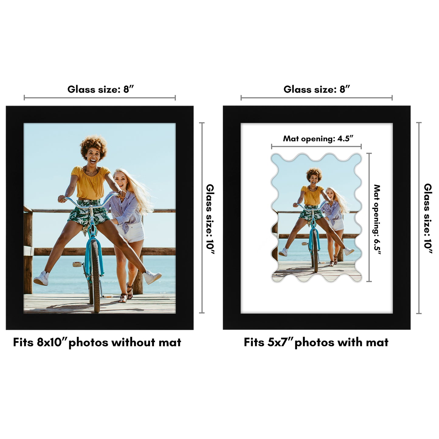 Gallery Picture Frame with Wavy Mat | Signature Collection