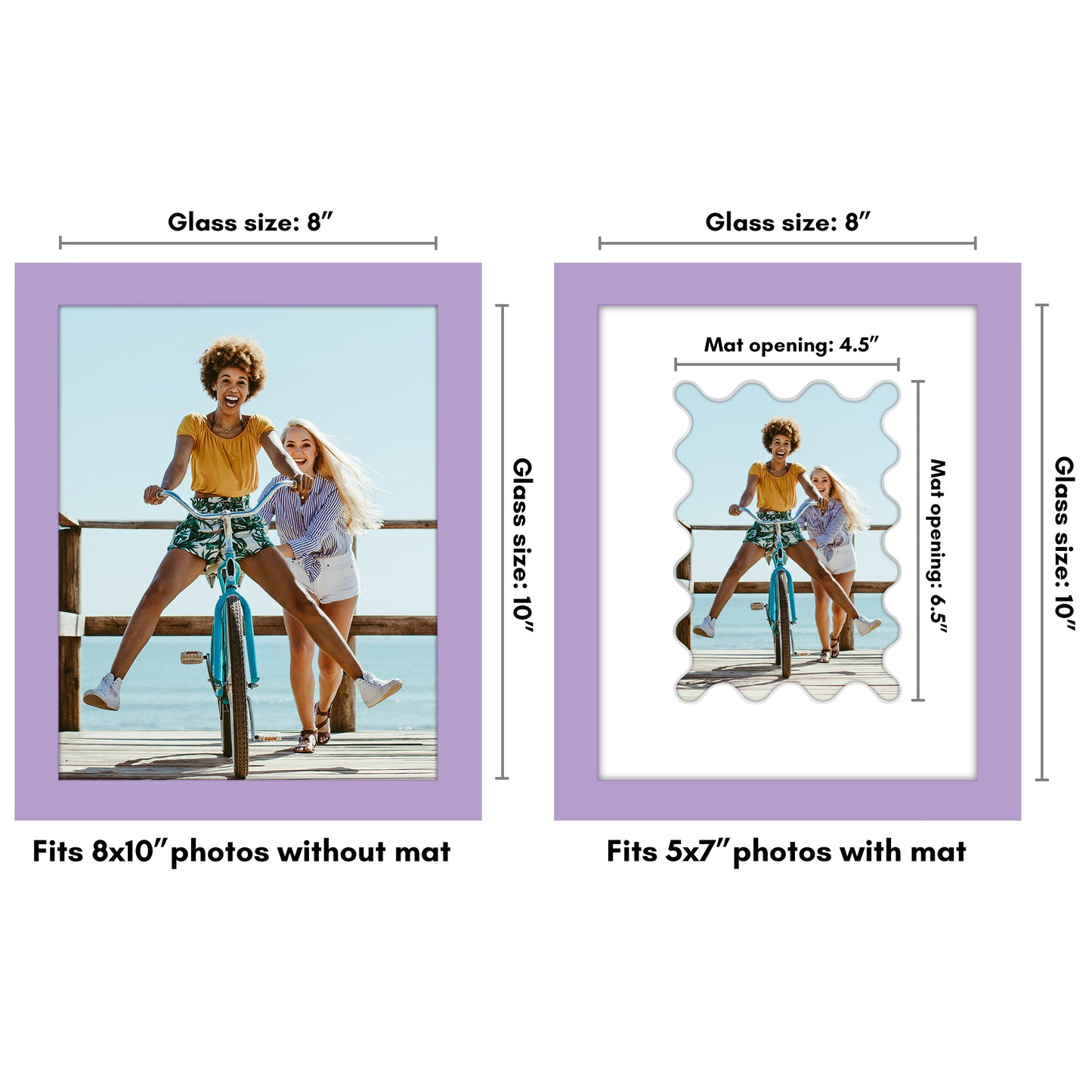 Gallery Picture Frame with Wavy Mat | Signature Collection