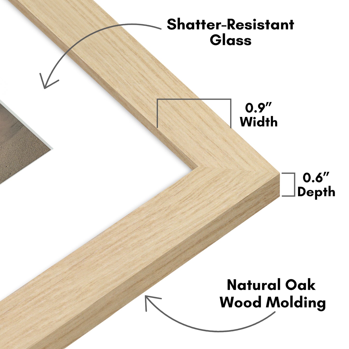 Gallery Picture Frame with Arched Mat | Signature Collection