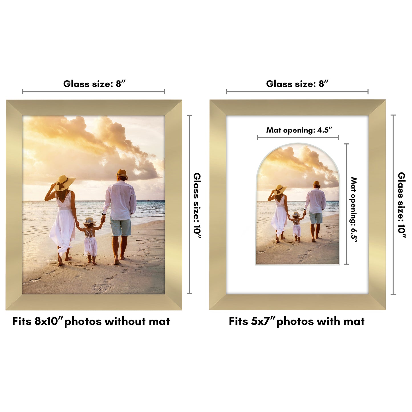 Gallery Picture Frame with Arched Mat | Signature Collection