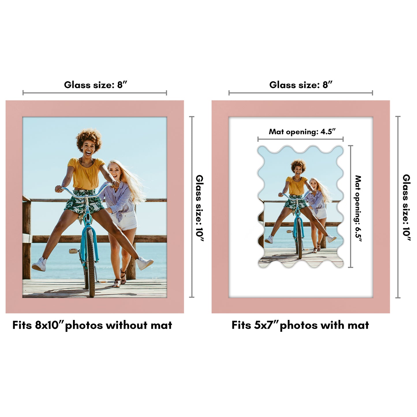 Gallery Picture Frame with Wavy Mat | Signature Collection