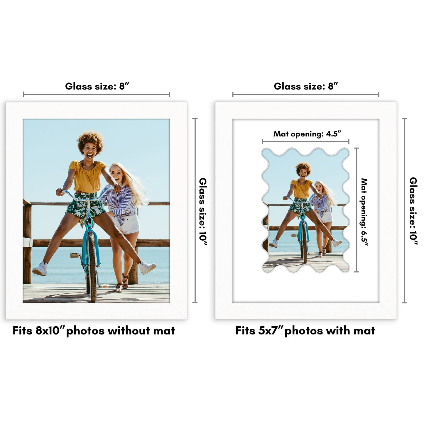 Gallery Picture Frame with Wavy Mat | Signature Collection