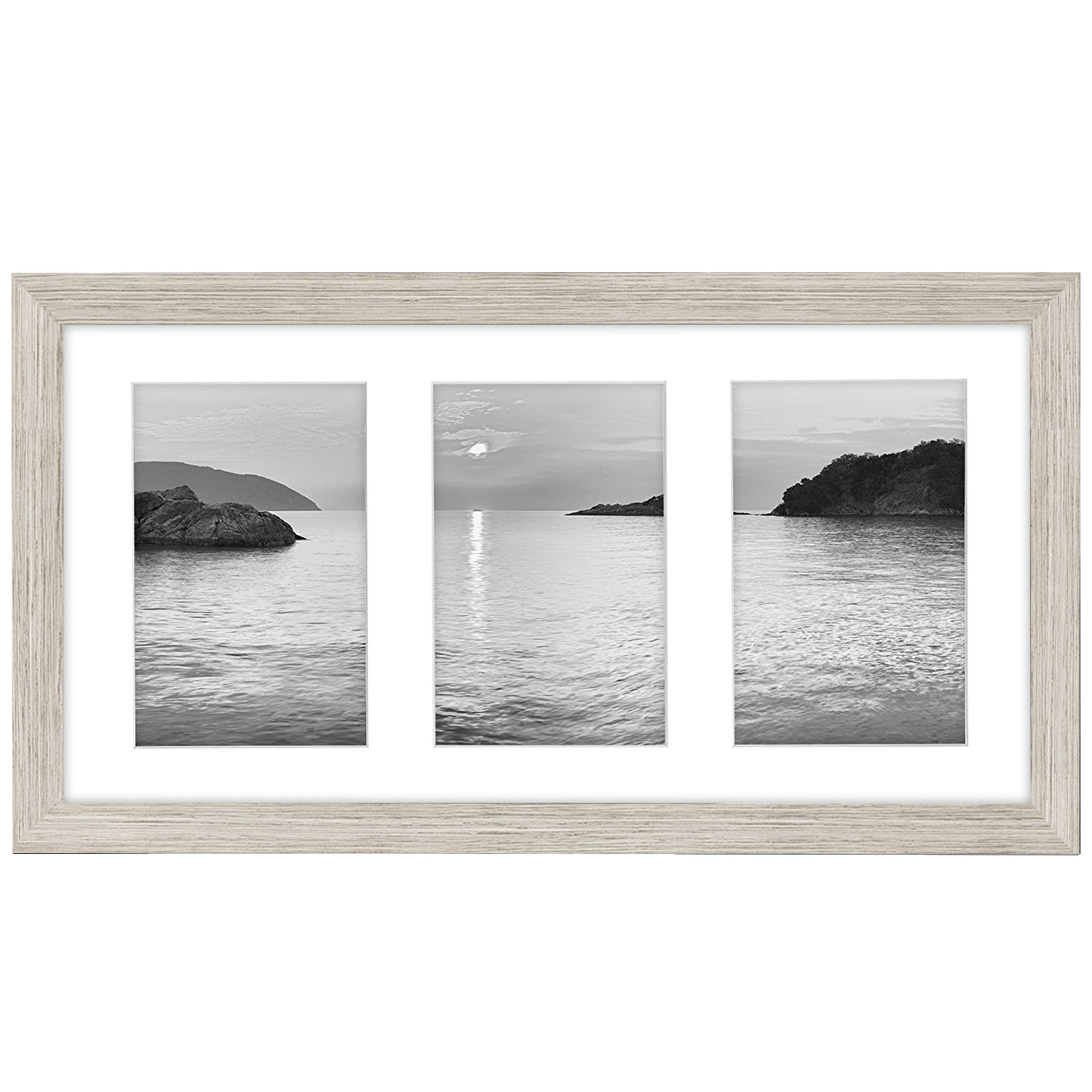 Triple Collage Picture Frame for 4x6 | Multi-use Display | Choose Color