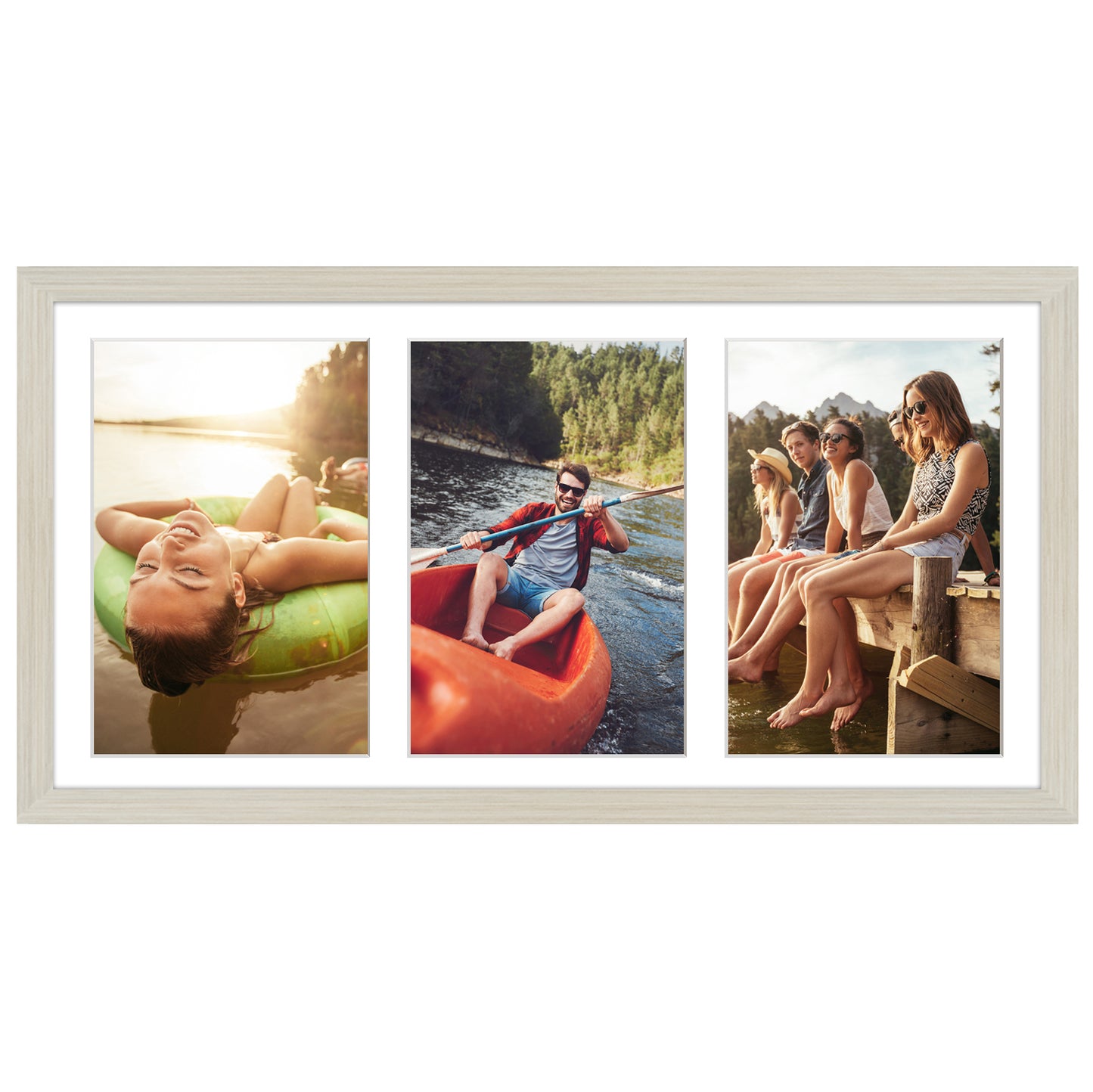 Collage Picture Frame for Three 5x7 Photos | Signature Collection