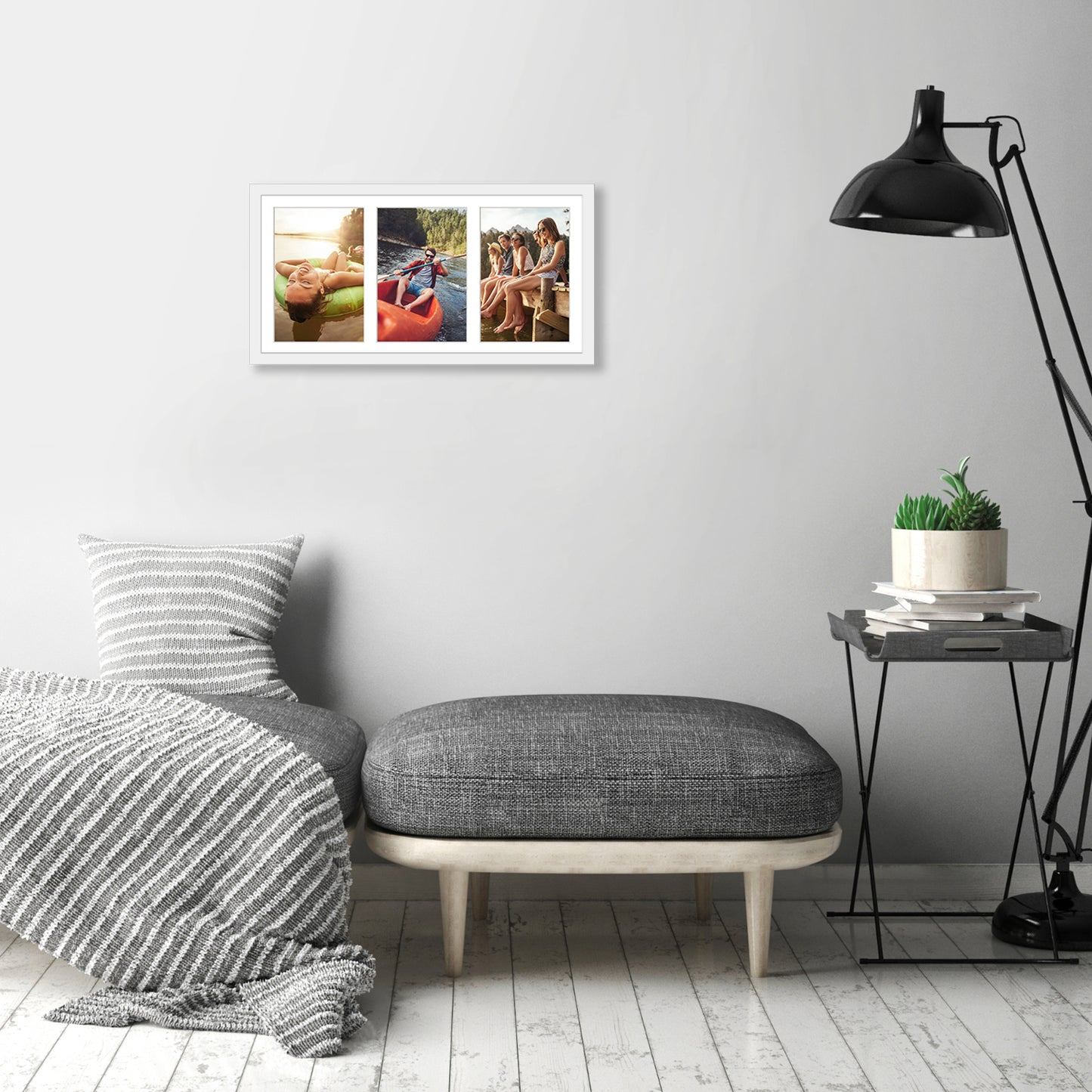 Collage Picture Frame for Three 5x7 Photos | Signature Collection