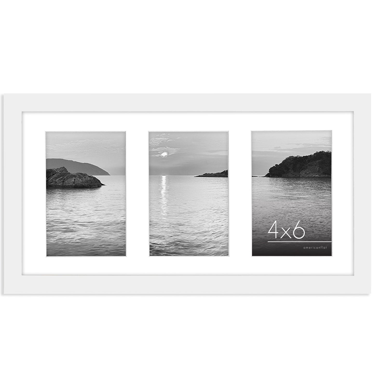 Collage Picture Frame for Three 4x6 Photos | Signature Collection