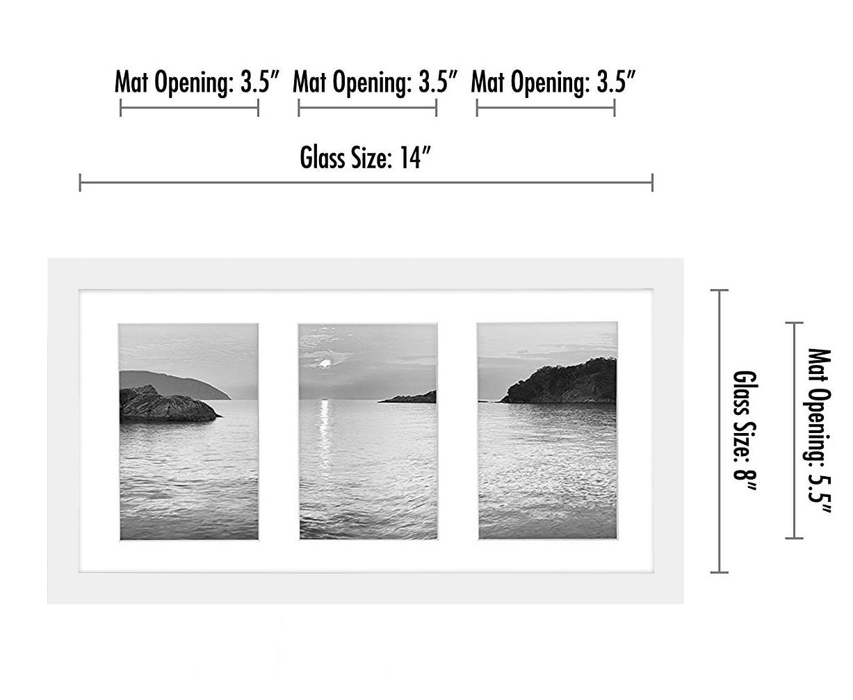 Collage Picture Frame for Three 4x6 Photos | Signature Collection