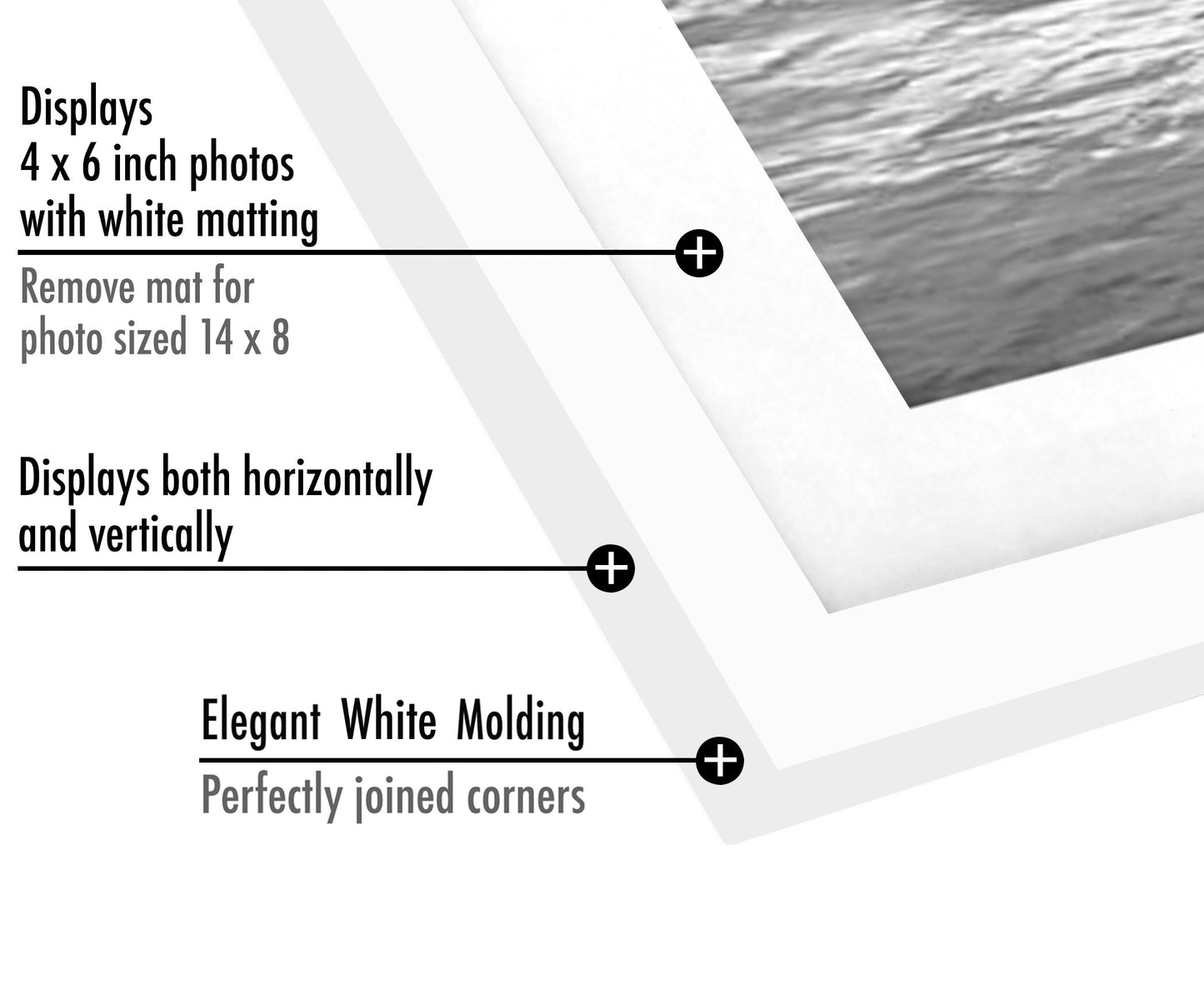 Collage Picture Frame for Three 4x6 Photos | Signature Collection