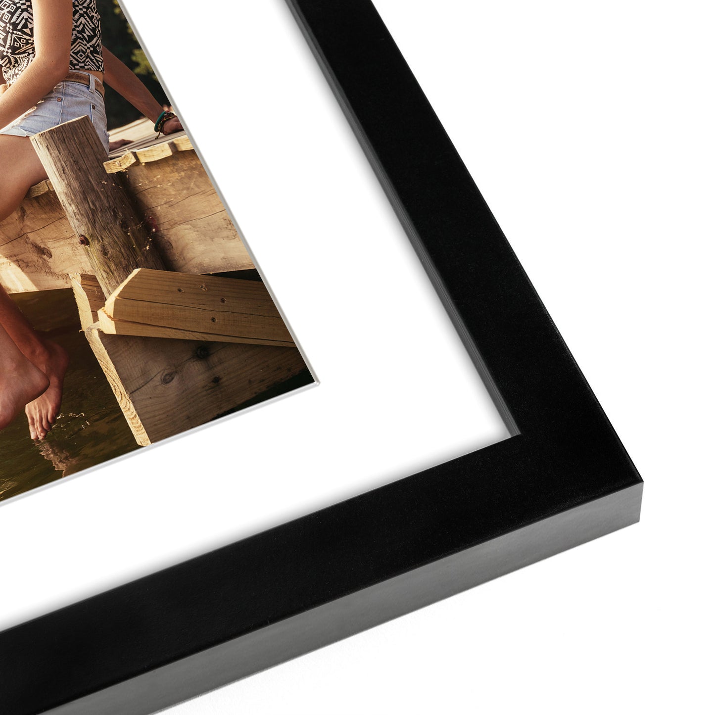 4-Photo Collage Picture Frame for 4x6 or 4x4 | Choose Size and Color