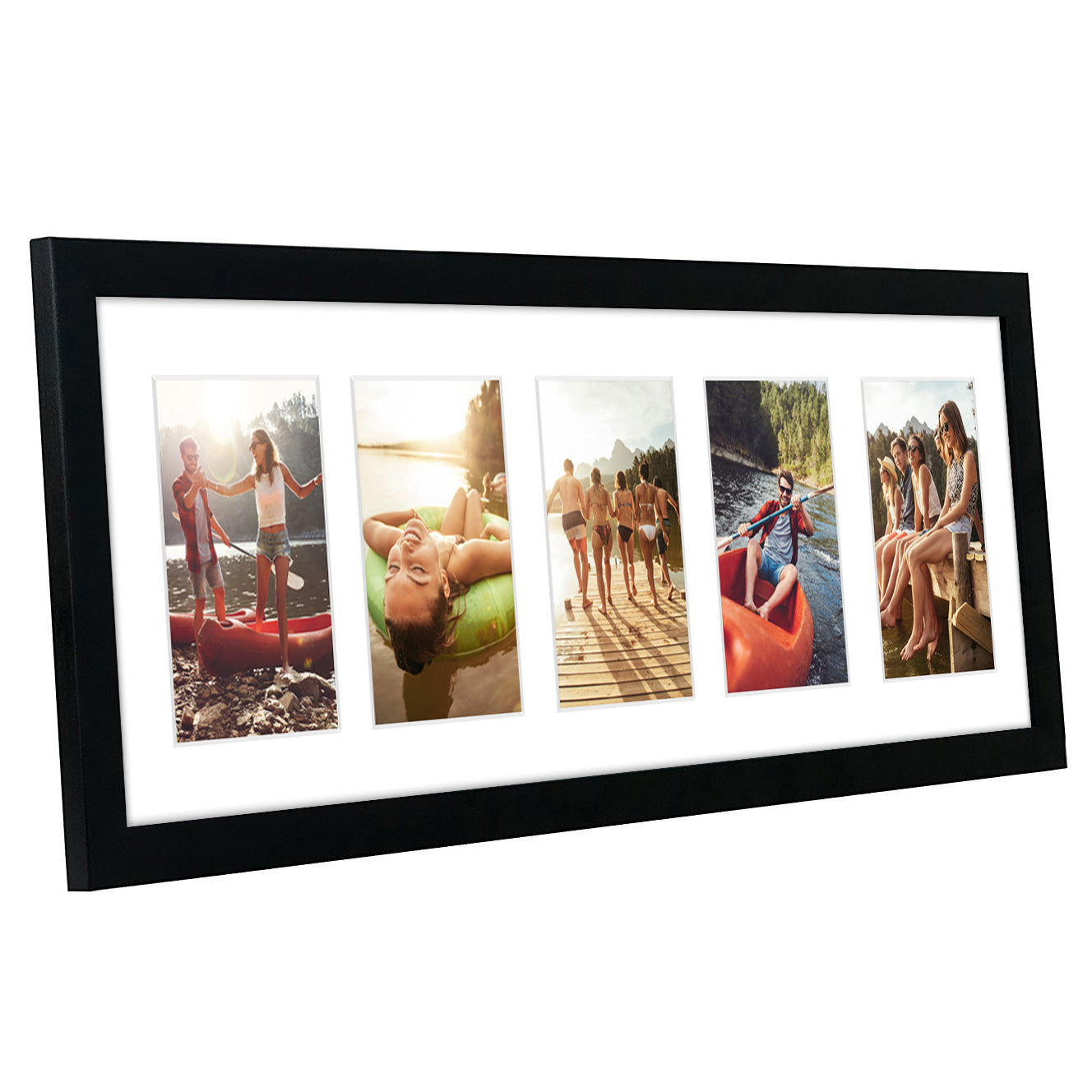 5-Photo Collage Picture Frame for 4x6 | Choose Size and Color