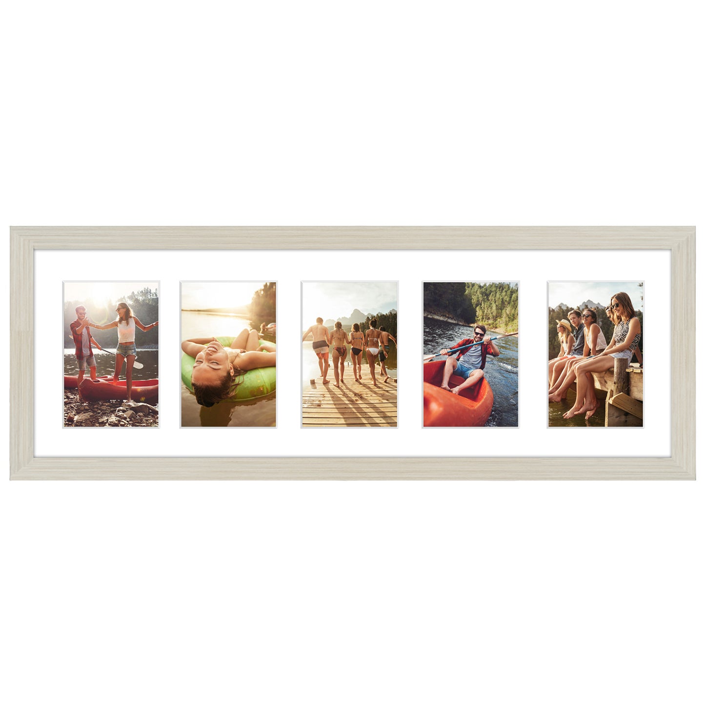 5-Photo Collage Picture Frame for 4x6 | Choose Size and Color