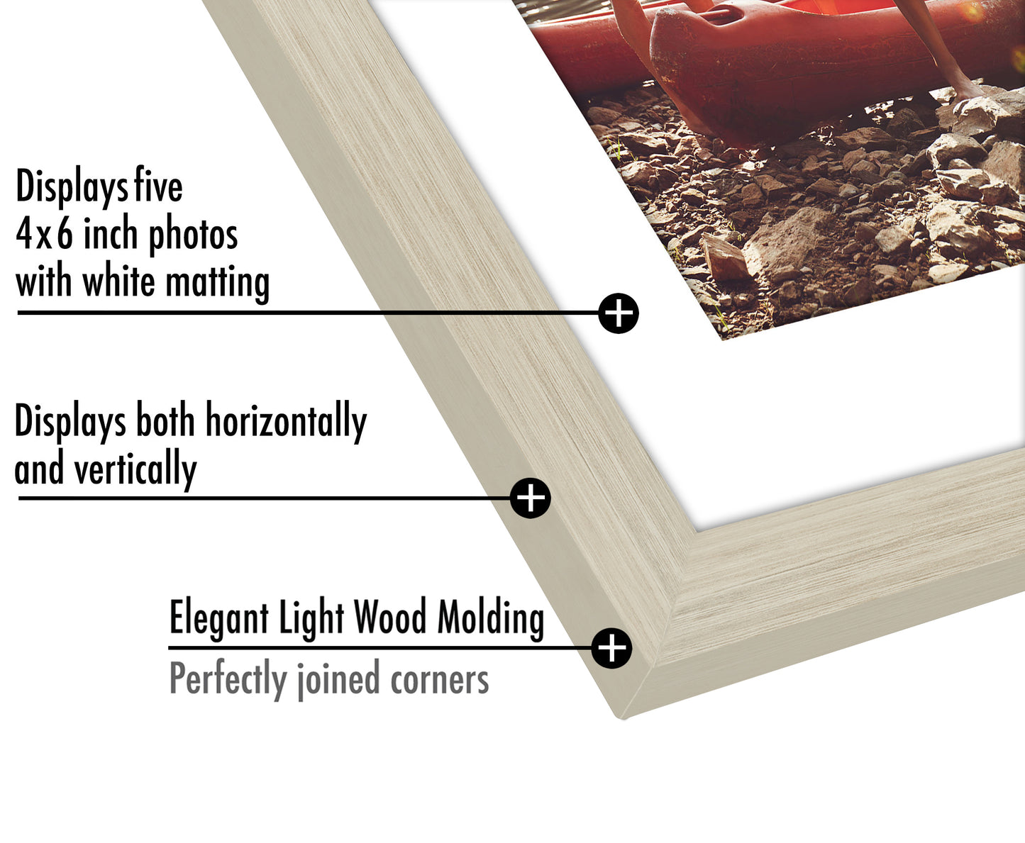 Collage Picture Frame for Five 4x6 Photos | Signature Collection