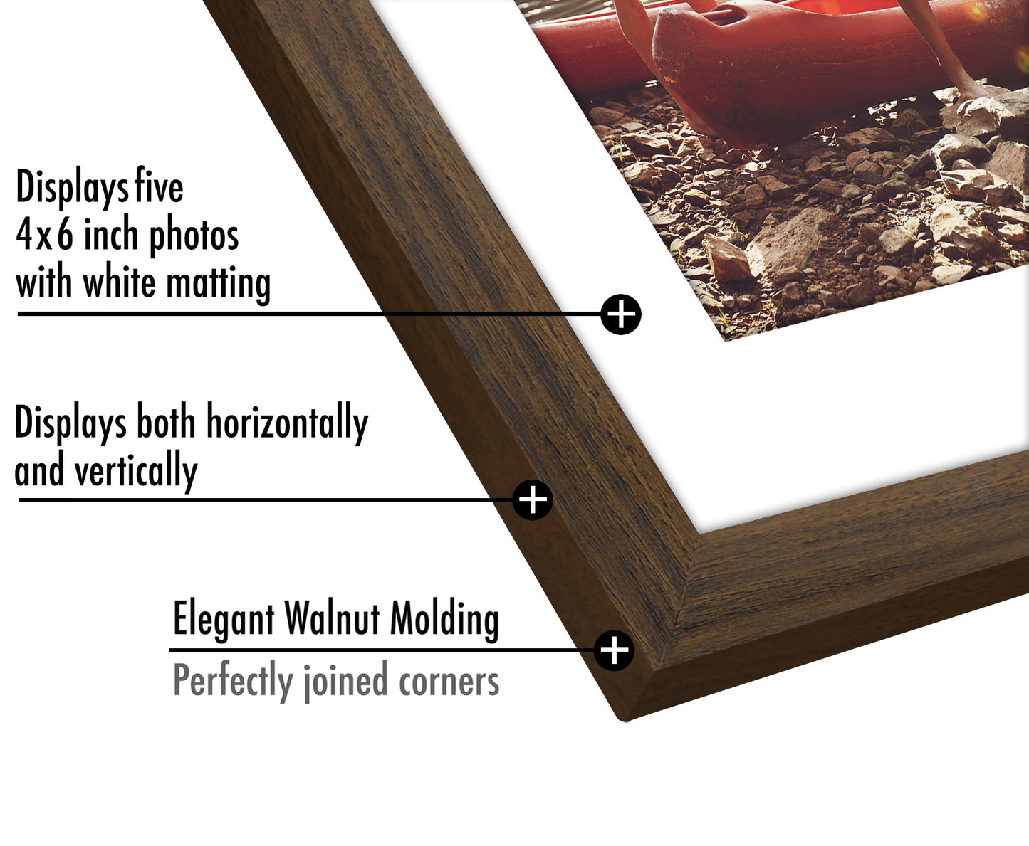 Collage Picture Frame for Five 4x6 Photos | Signature Collection