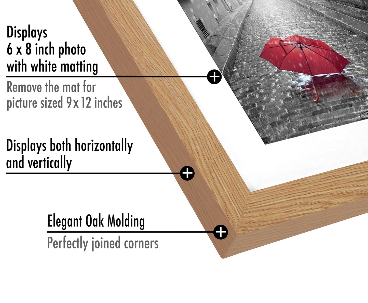 Picture Frame with Mat | Engineered Wood Photo Frame