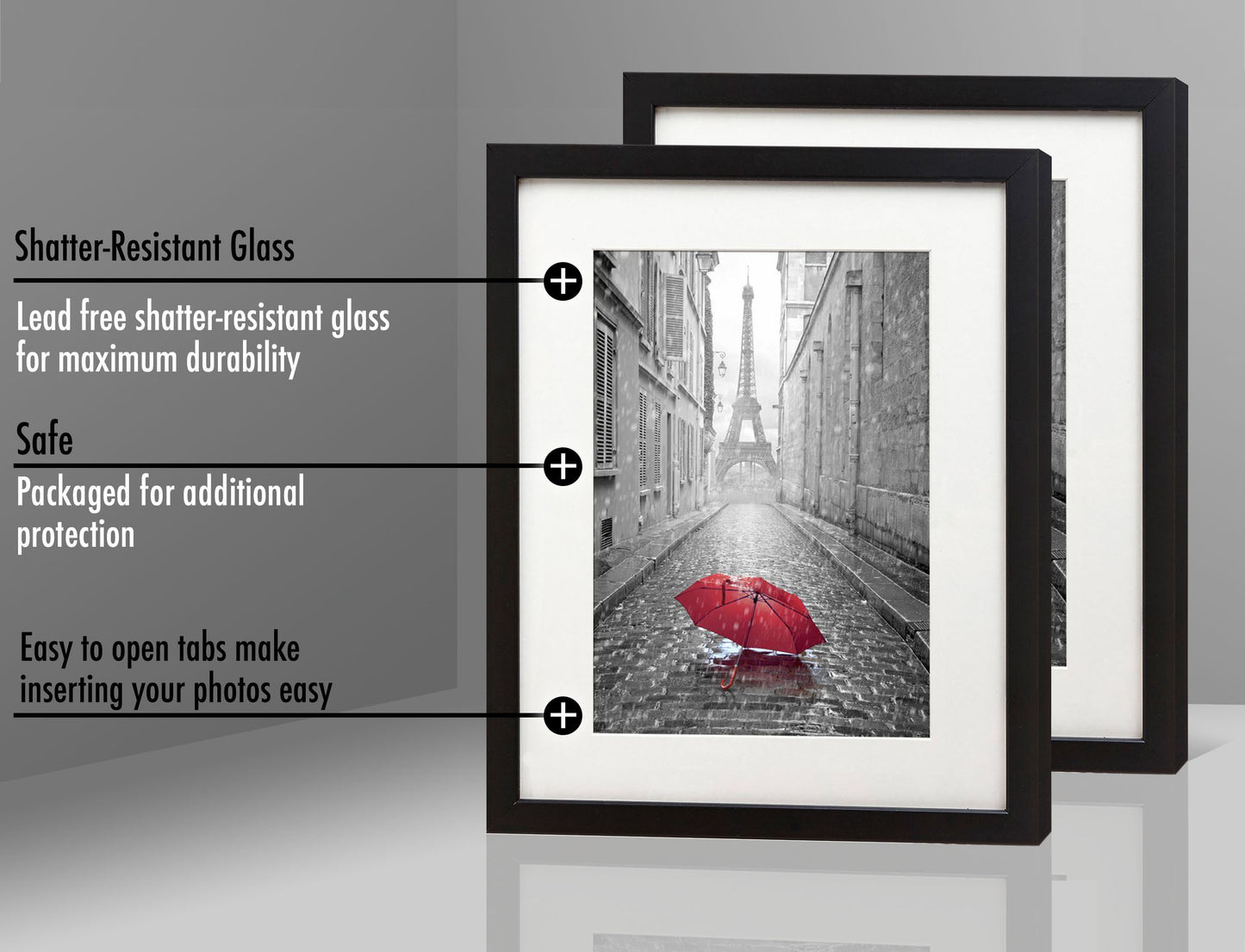 Set of 2 - Gallery Picture Frame with Mat | Signature Collection