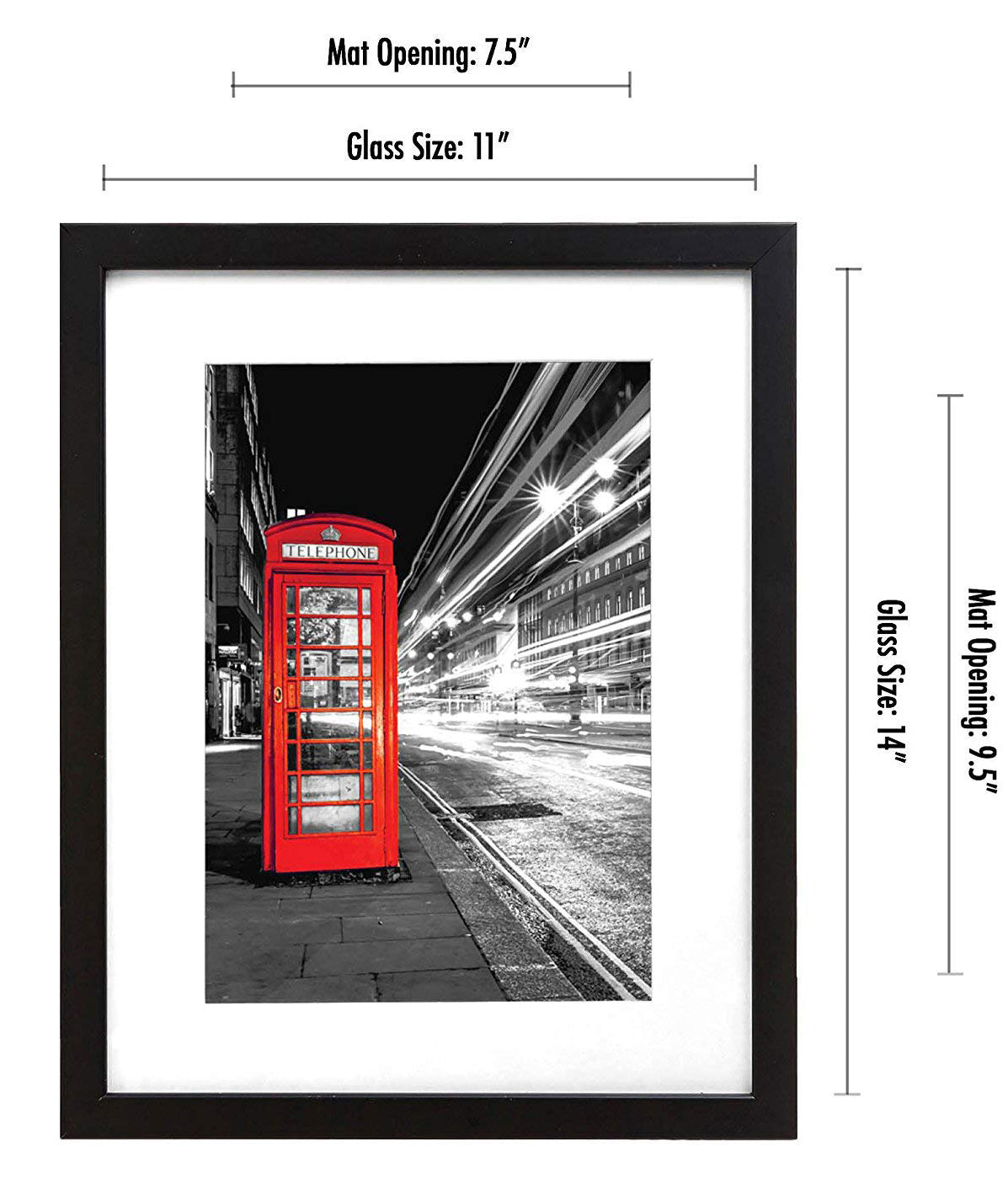 Set of 2 - Gallery Picture Frame with Mat | Signature Collection