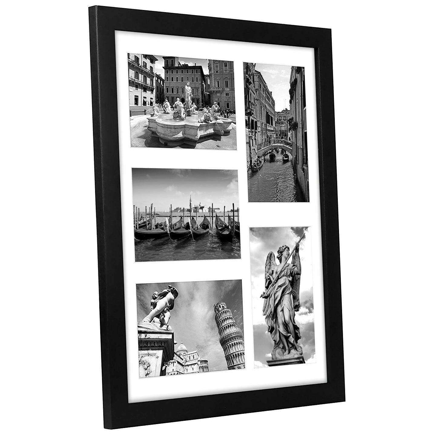 5-Photo Collage Picture Frame for 4x6 | Choose Size and Color