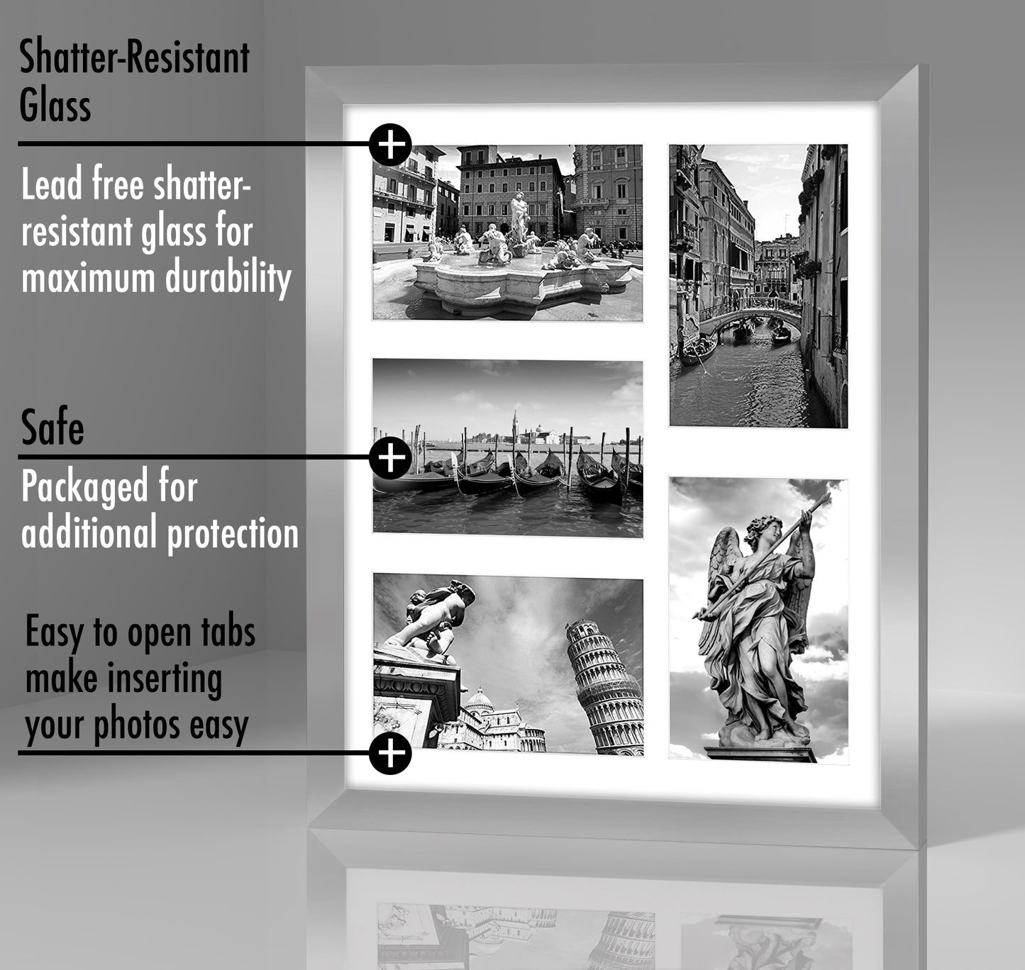 Collage Picture Frame for Five 4x6 Photos | Signature Collection