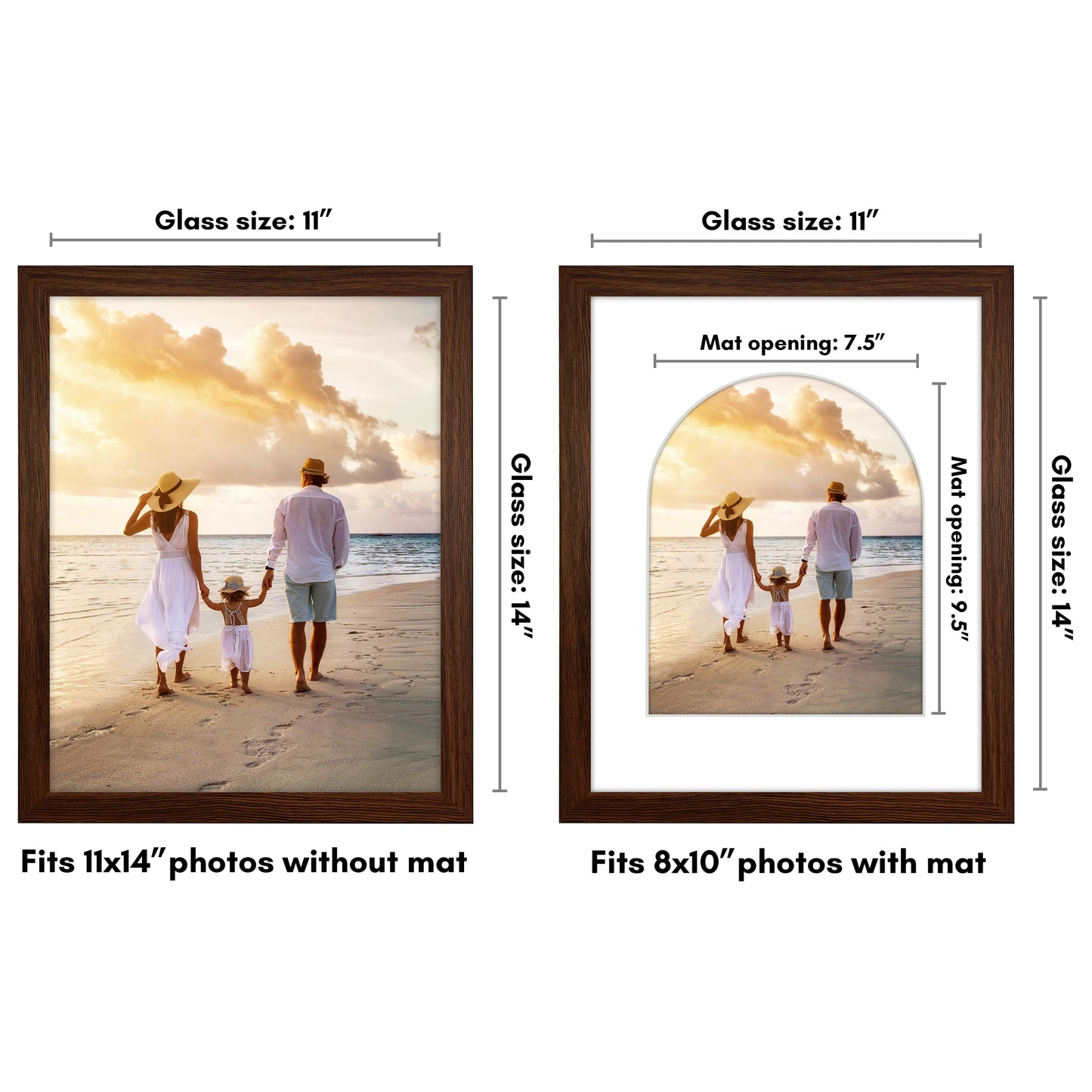 Gallery Picture Frame with Arched Mat | Signature Collection