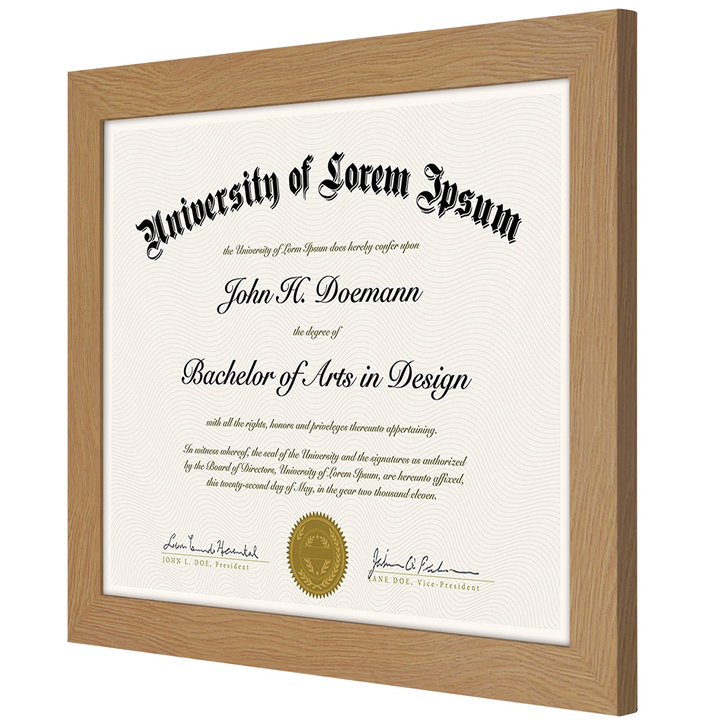 8.5x11 Diploma Frame | Legacy Collection