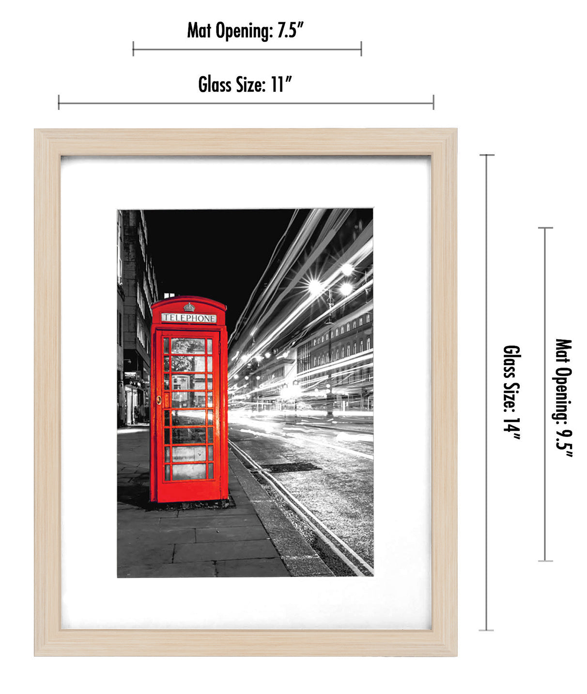 Set of 2 - Gallery Picture Frame with Mat | Signature Collection