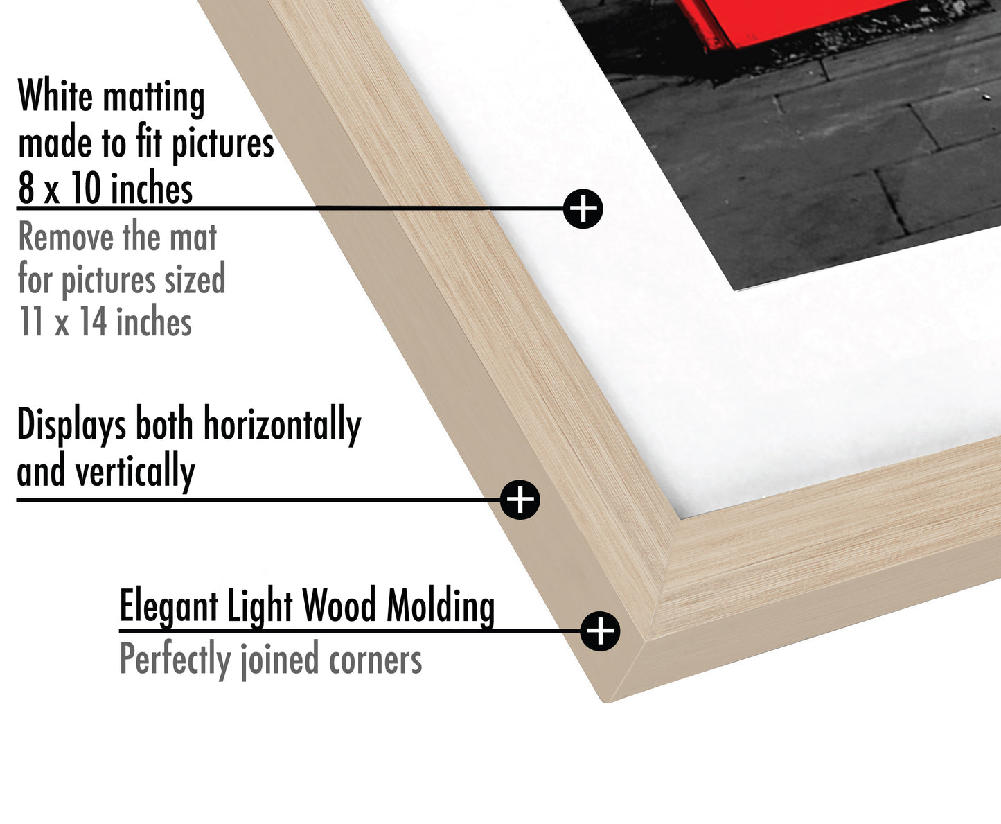 Picture Frame with Mat | Engineered Wood Photo Frame