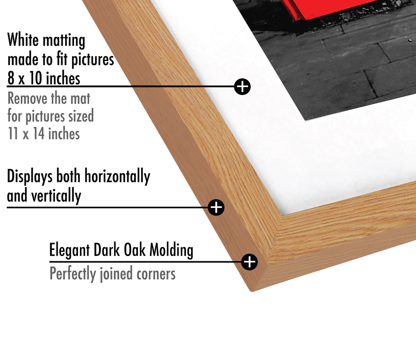 Picture Frame with Mat | Engineered Wood Photo Frame