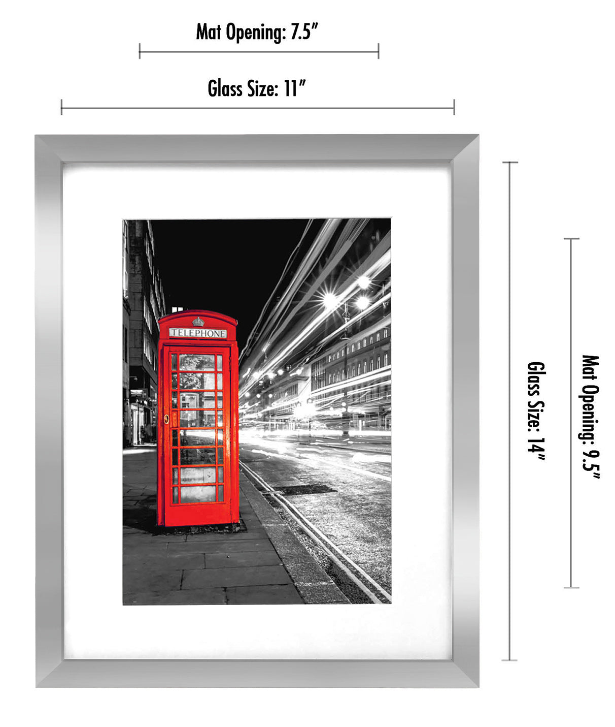 Set of 2 - Gallery Picture Frame with Mat | Signature Collection