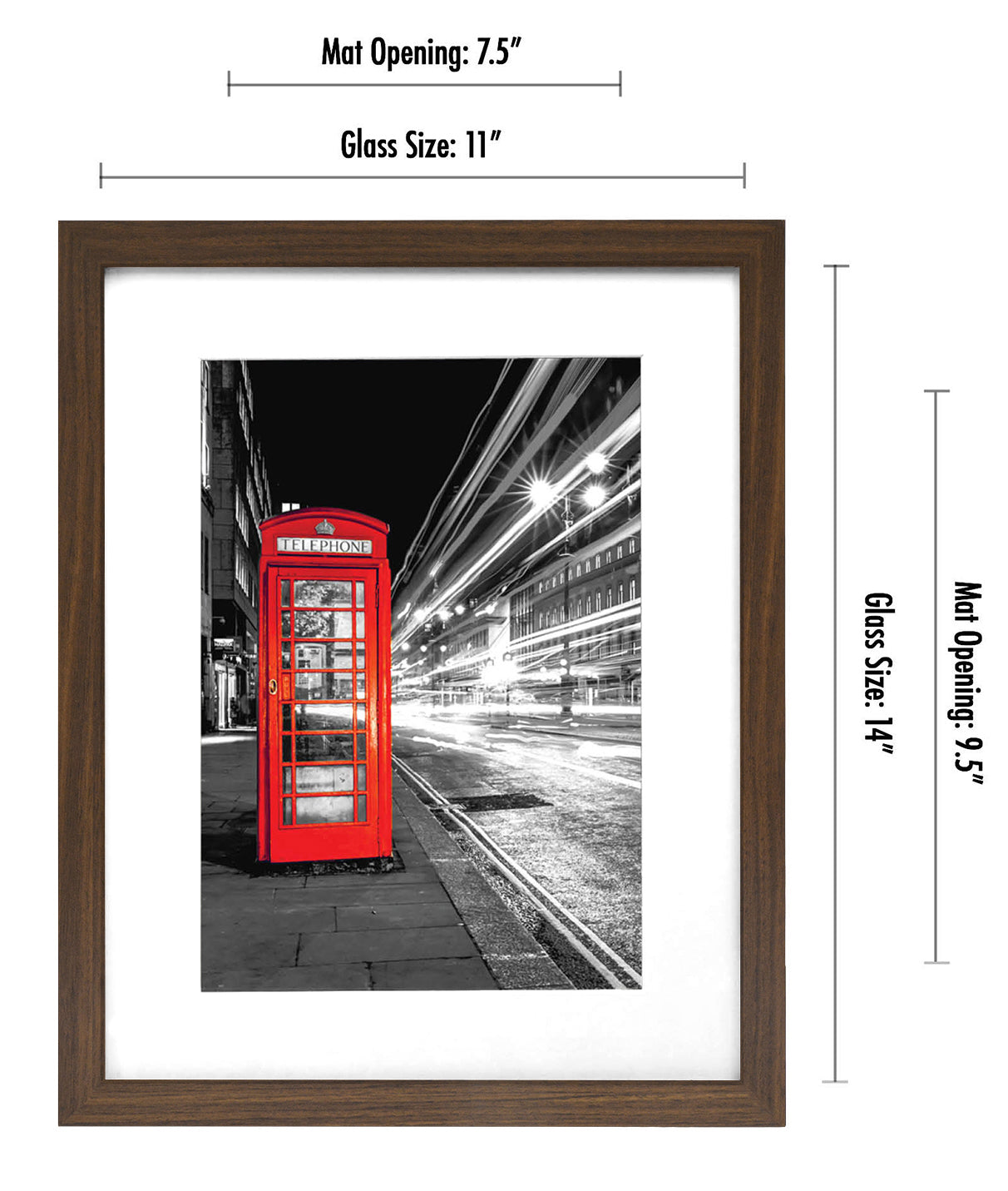 Set of 2 - Gallery Picture Frame with Mat | Signature Collection
