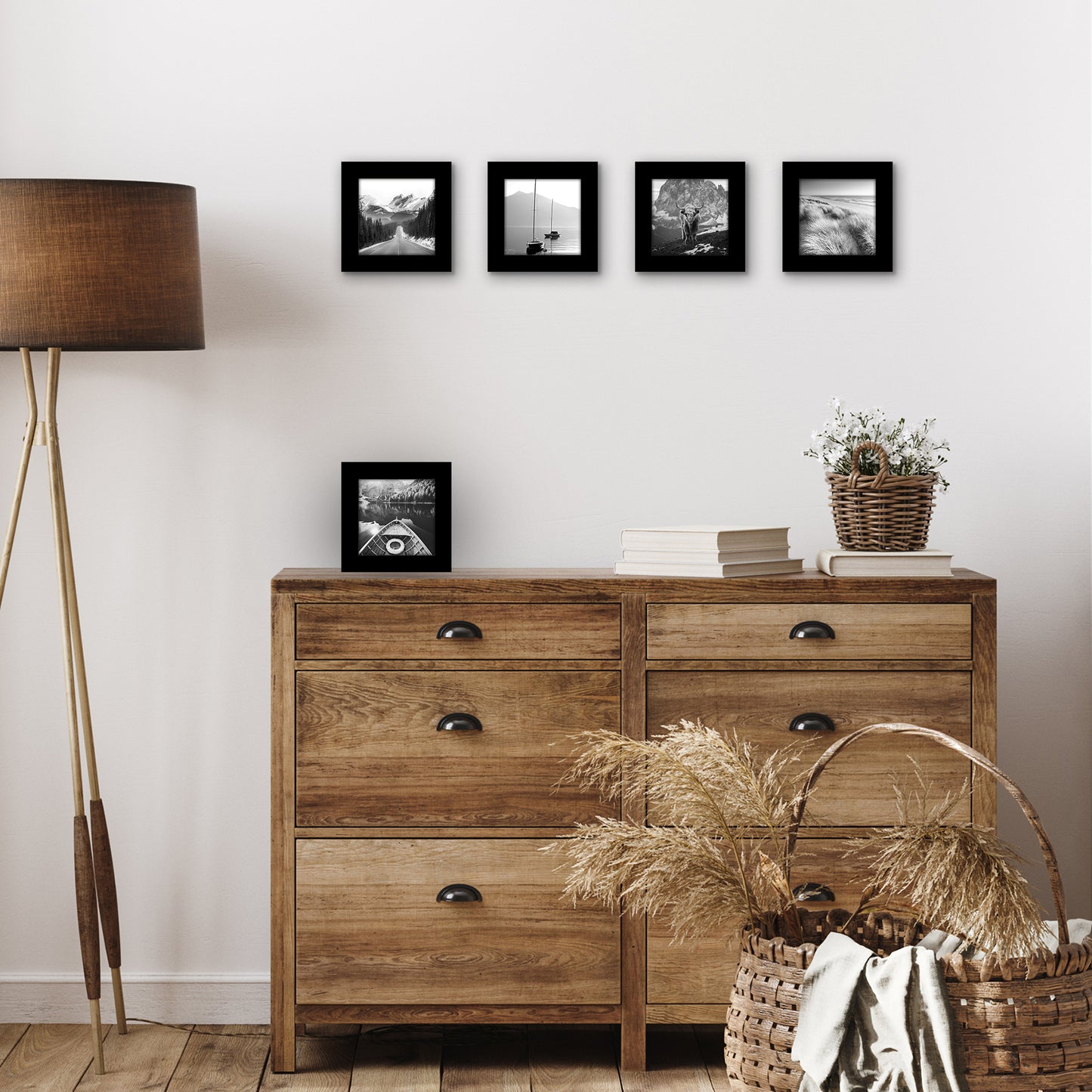 Set of 5 - Classic Gallery Picture Frame without Mat | Galleria Collection