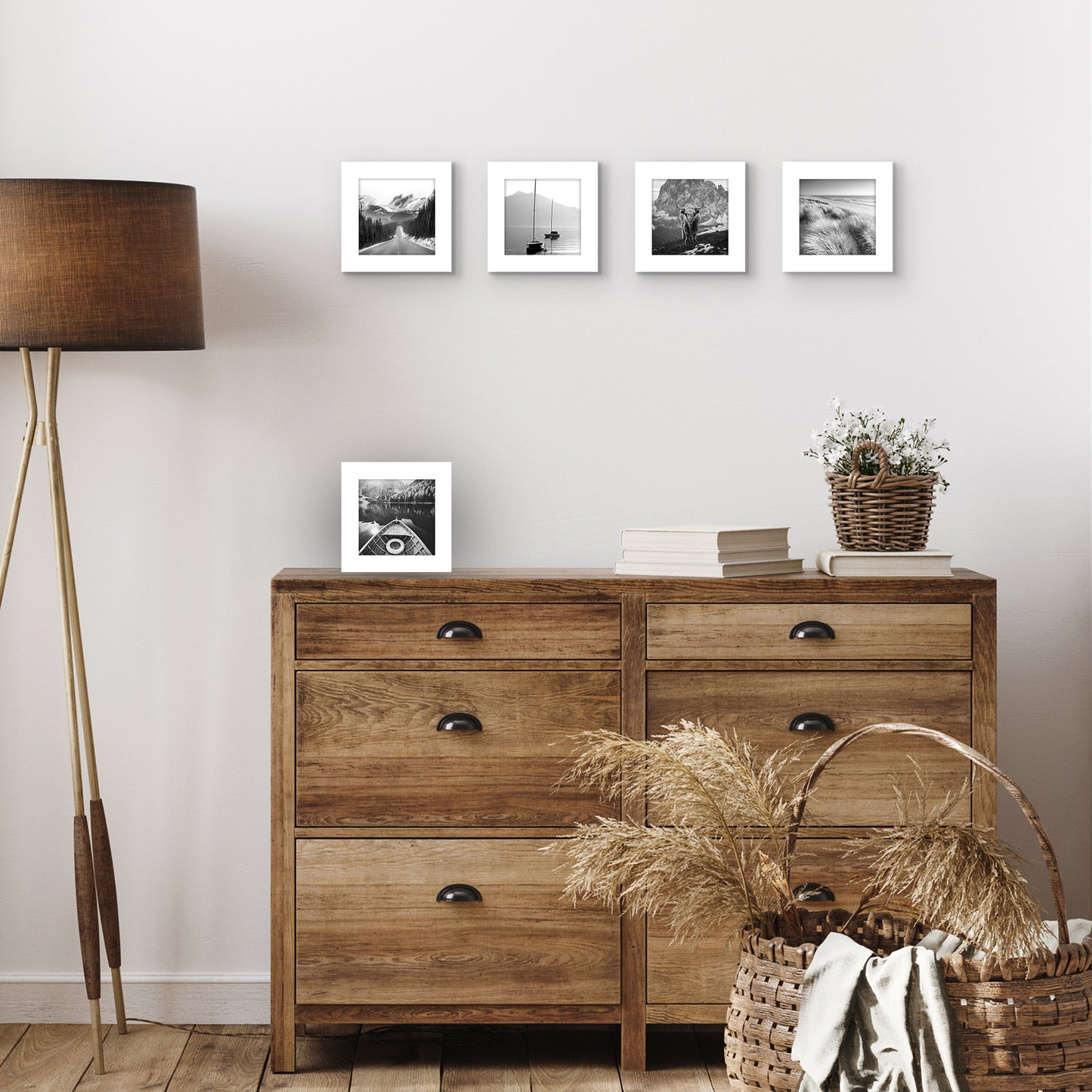 Set of 5 - Classic Gallery Picture Frame without Mat | Galleria Collection