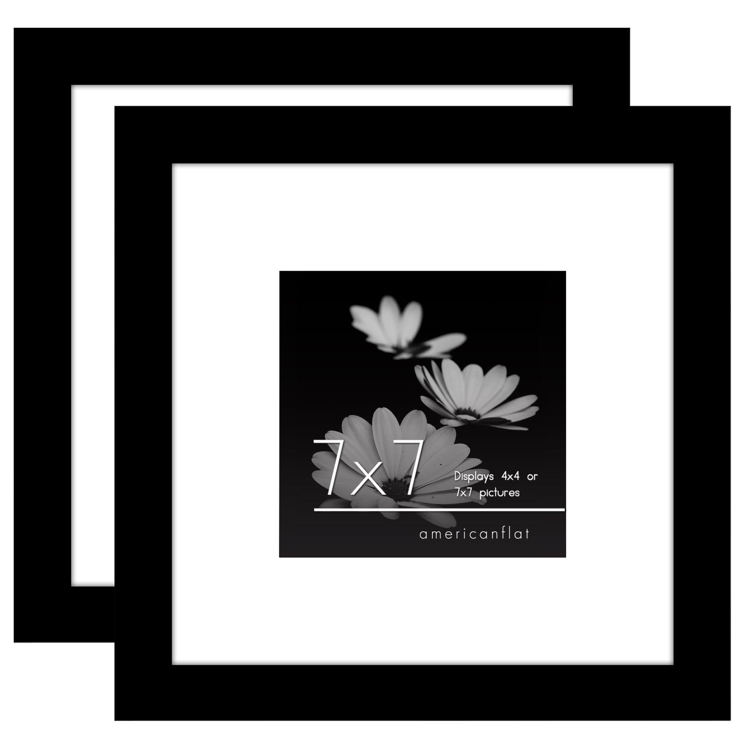 Set of 2 - Classic Gallery Picture Frame with Mat | Galleria Collection