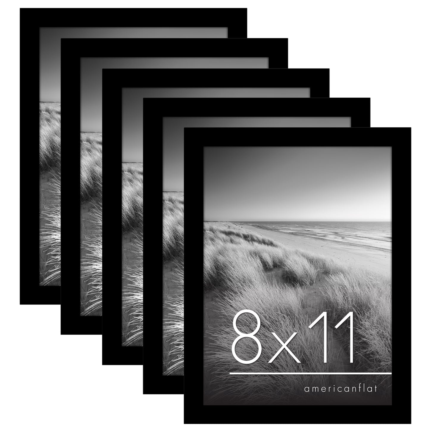 Set of 5 - Classic Gallery Picture Frame without Mat | Galleria Collection