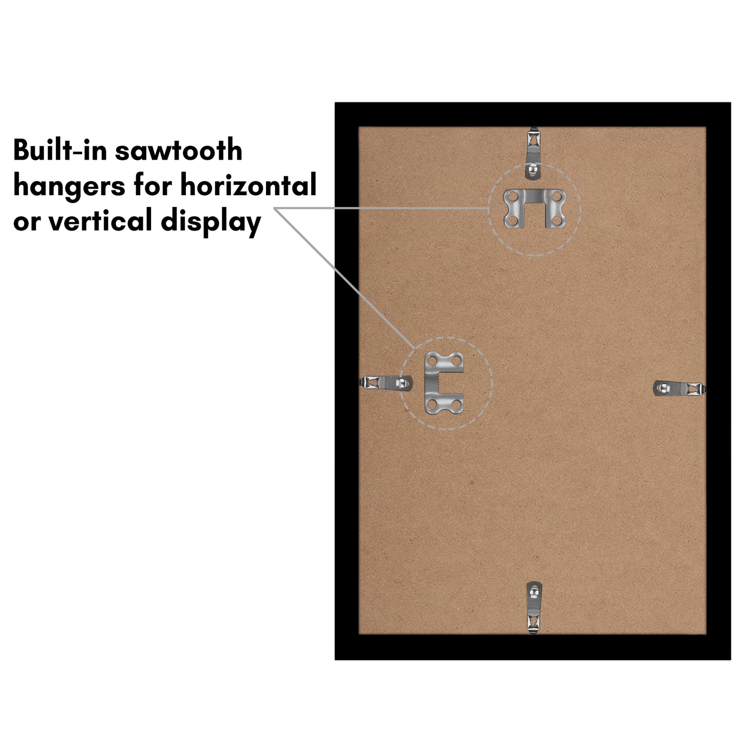 Set of 5 - Classic Gallery Picture Frame without Mat | Galleria Collection