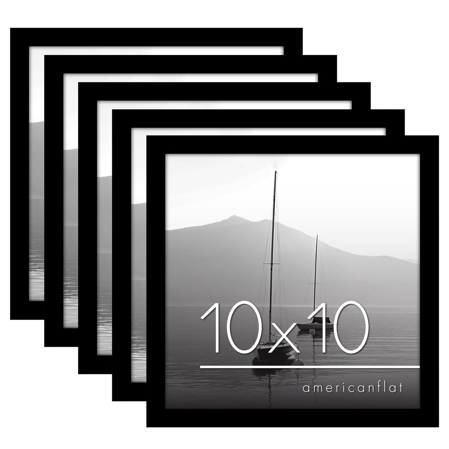 Set of 5 - Classic Gallery Picture Frame without Mat | Galleria Collection