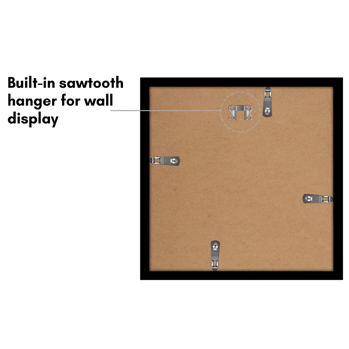 Picture Frame Set of 5 - Gallery Wall Frame Set with Included Hanging Hardware - Horizontal or Vertical Display