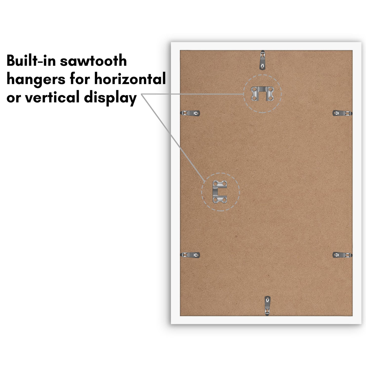Set of 5 - Classic Gallery Picture Frame without Mat | Galleria Collection